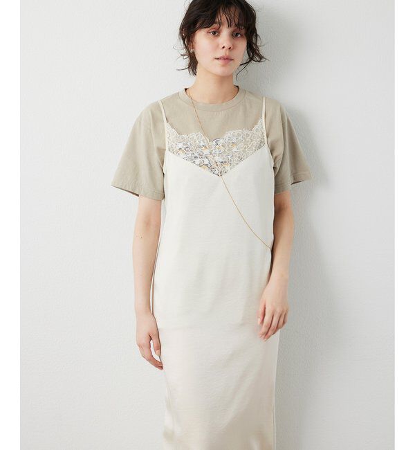  「レースロングキャミ」|シャツ・ブラウス|