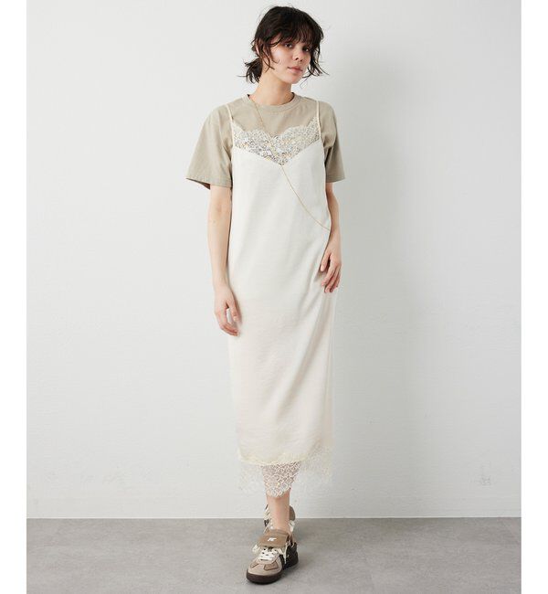  「レースロングキャミ」|シャツ・ブラウス|