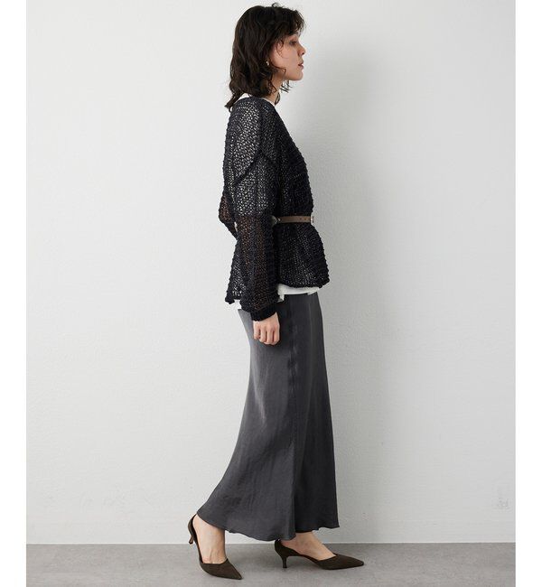  「スエードライクローゲージニット」|ニット・セーター|