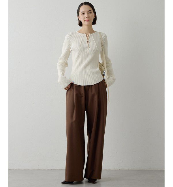  「平織りイージーパンツ」|チノ|