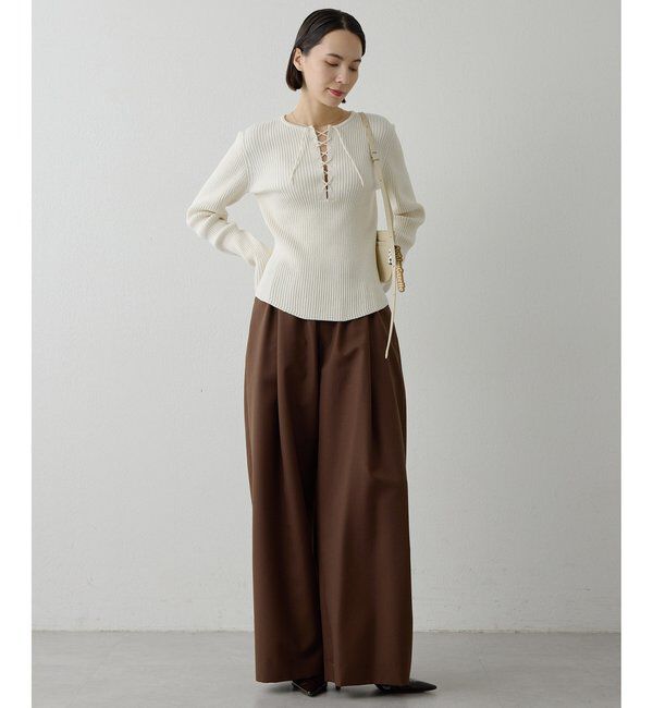  「平織りイージーパンツ」|チノ|