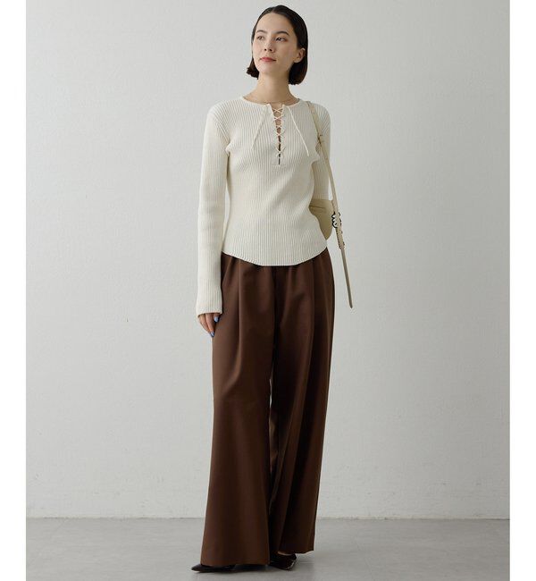  「平織りイージーパンツ」|チノ|