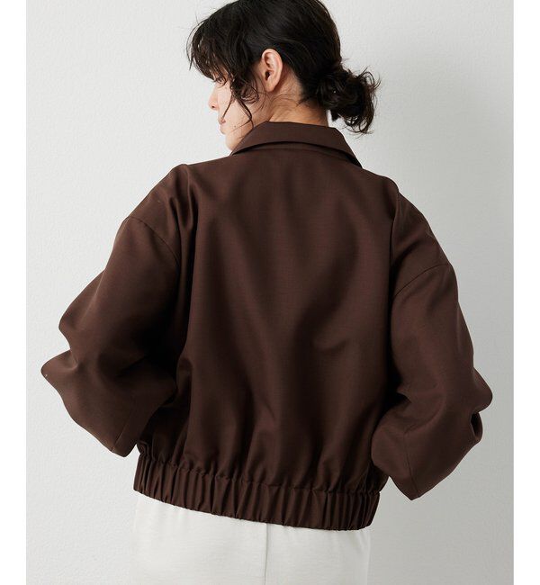  「平織りジップブルゾン」|ブルゾン・スタジャン|