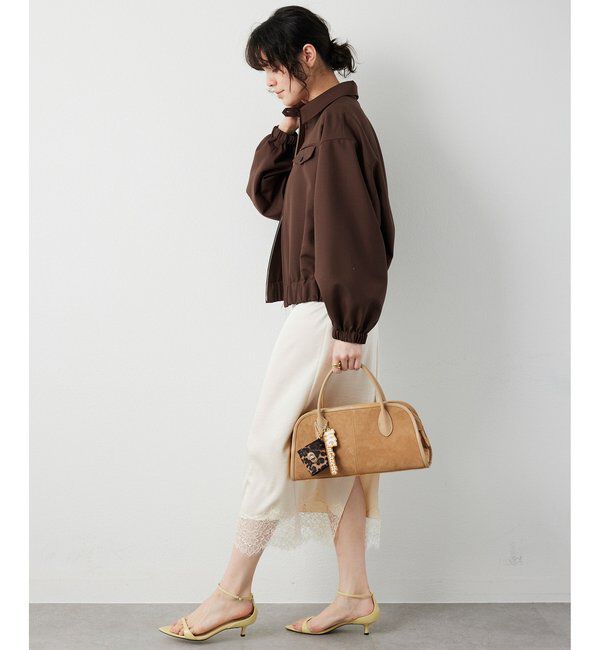  「平織りジップブルゾン」|ブルゾン・スタジャン|