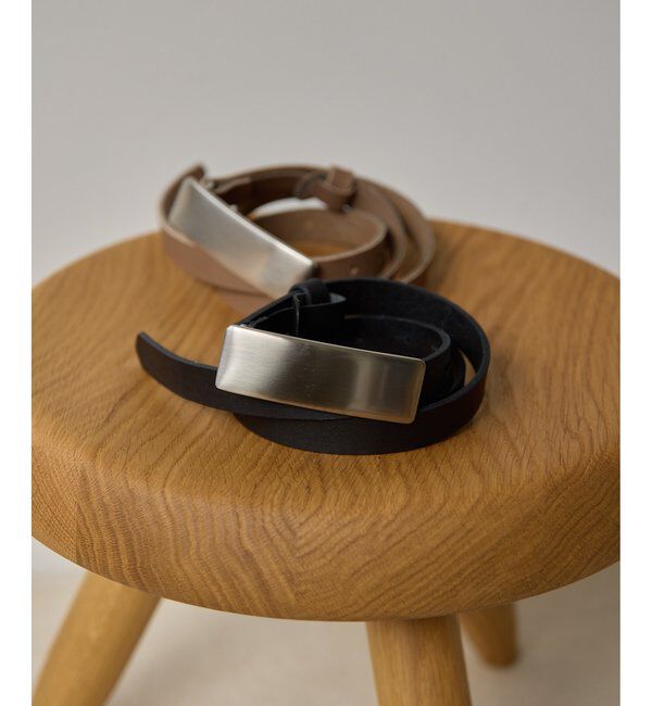 THE PAUSE「＜WEB限定＞【THE PAUSE】プレートバックルベルト」|ベルト|