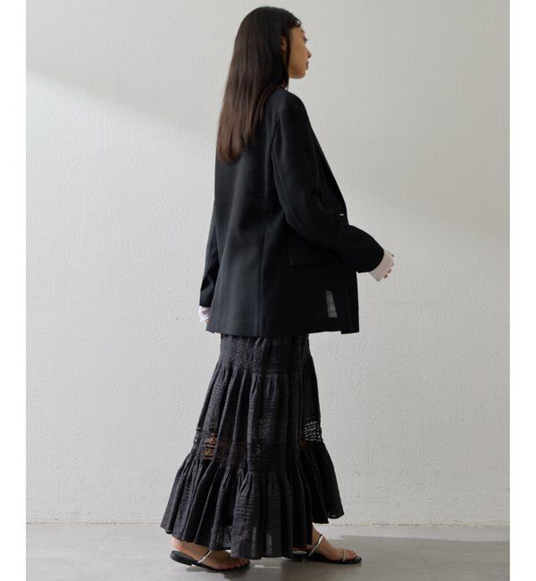  「リネンライクダブルテーラードジャケット」|テーラードジャケット|