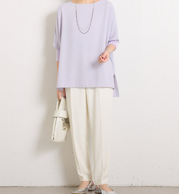  「【新色登場/高機能/シーズンレス】ジャージ袖リブブラウス」|シャツ・ブラウス|