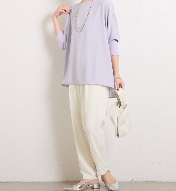  「【新色登場/高機能/シーズンレス】ジャージ袖リブブラウス」|シャツ・ブラウス|