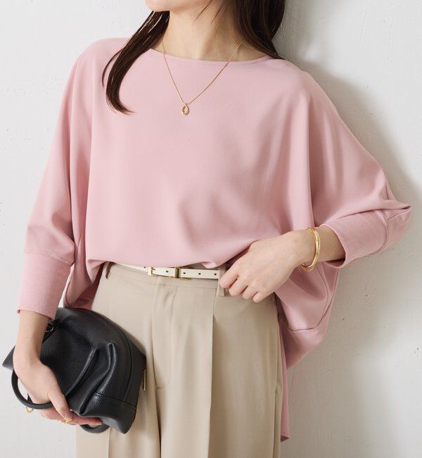  「【新色登場/高機能/シーズンレス】ジャージ袖リブブラウス」|シャツ・ブラウス|