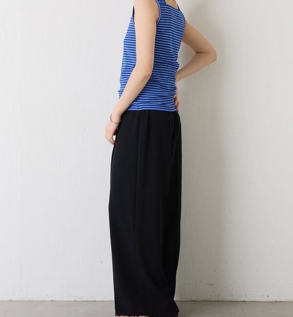  「 シアー切り替えスクエアタンクトップ」|Tシャツ・カットソー|