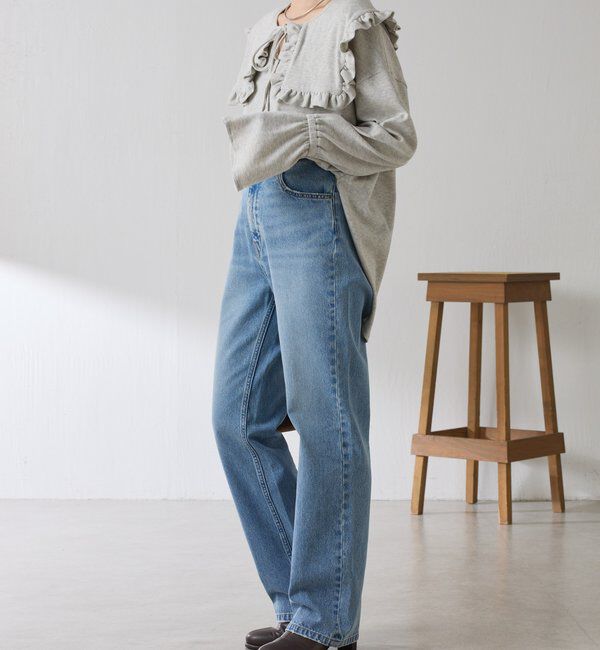  「Qanos 襟付きフリルロンT」|Tシャツ・カットソー|