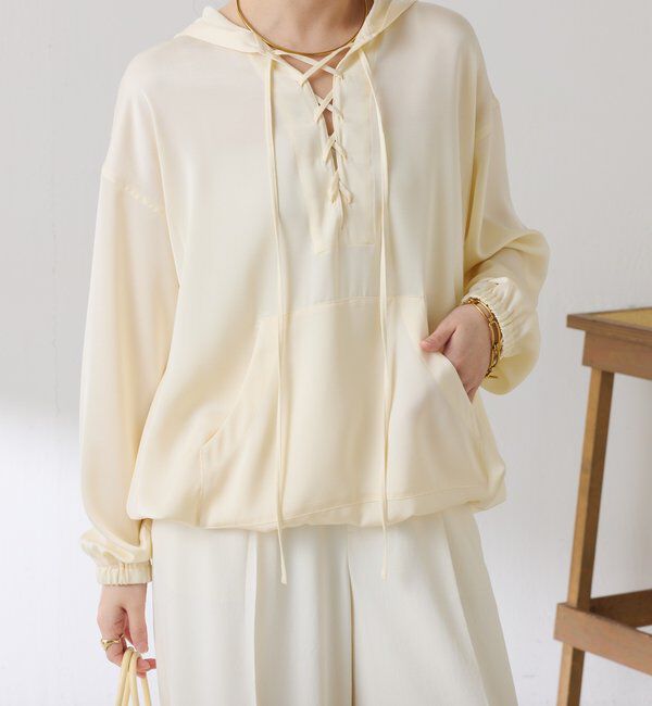  「レースアップアノラック」|シャツ・ブラウス|
