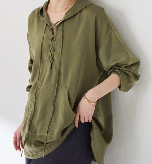  「レースアップアノラック」|シャツ・ブラウス|