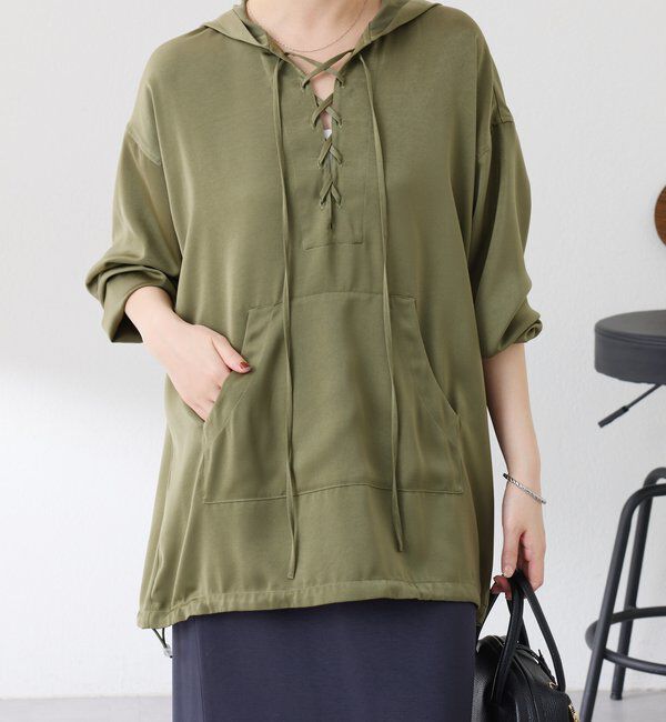  「レースアップアノラック」|シャツ・ブラウス|