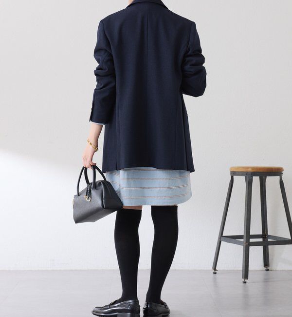  「【大人のラガーシャツ】ポロボーダーチュニック」|Tシャツ・カットソー|