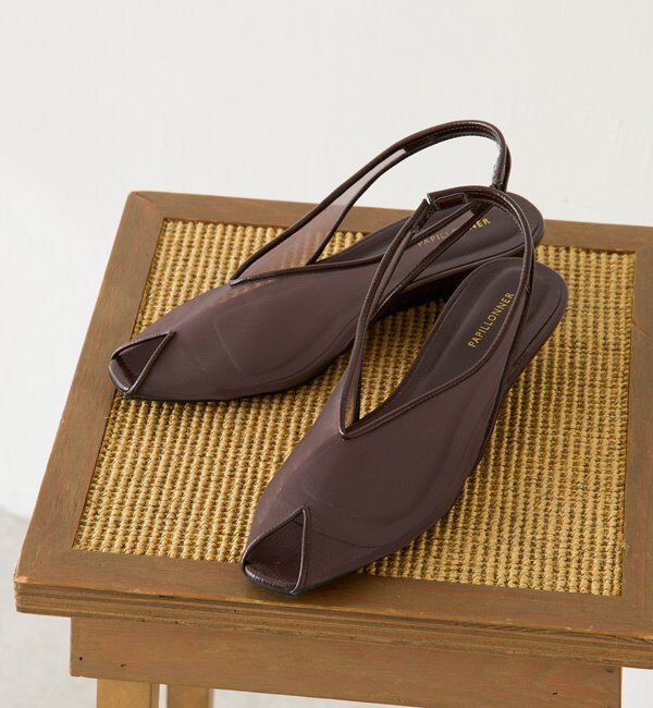  「【PAPILLONNER/パピヨネ】メッシュオープントゥ」|その他|ブラウン