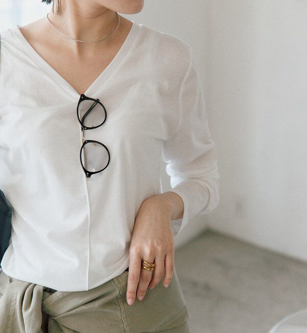  「予約【着回し力抜群】2wayセミシアーロンTee」|Tシャツ・カットソー|