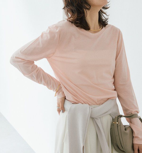 「予約【着回し力抜群】2wayセミシアーロンTee」|Tシャツ・カットソー|ピンク