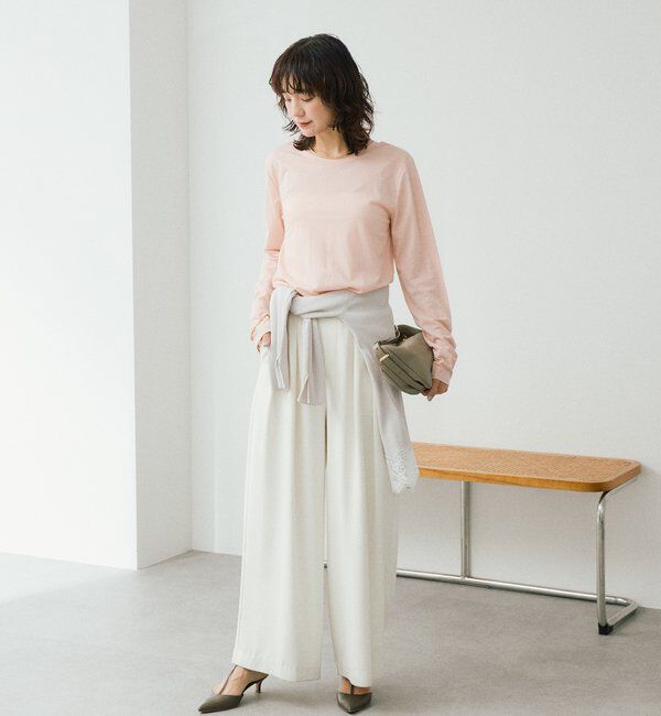  「予約【着回し力抜群】2wayセミシアーロンTee」|Tシャツ・カットソー|