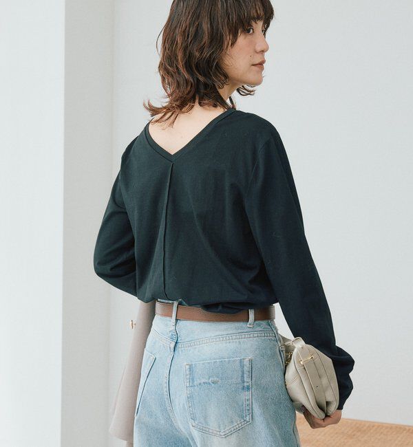  「予約【着回し力抜群】2wayセミシアーロンTee」|Tシャツ・カットソー|