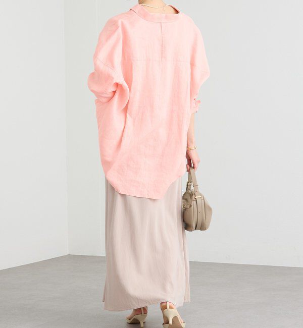  「予約【名品/サイズ展開あり】リネンワイドシャツ」|シャツ・ブラウス|
