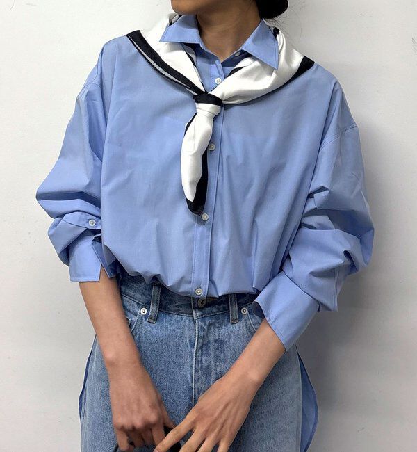  「【MANAKAコラボ】スカーフセットシャツ」|シャツ・ブラウス|