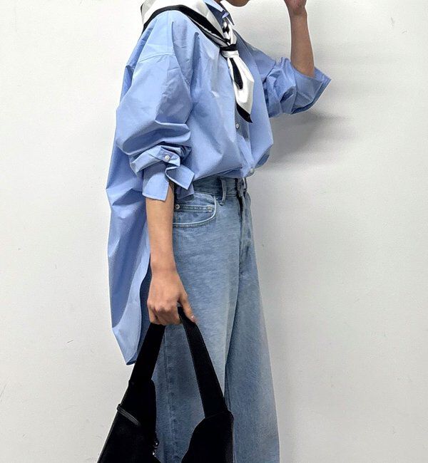  「【MANAKAコラボ】スカーフセットシャツ」|シャツ・ブラウス|