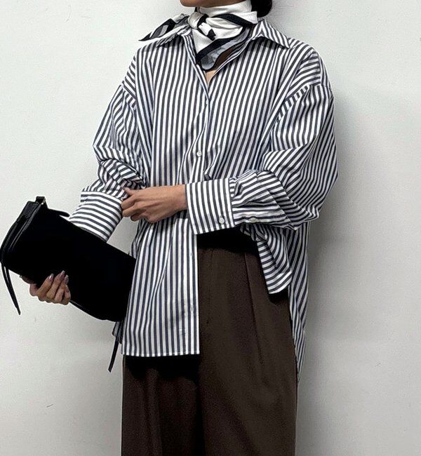  「【MANAKAコラボ】スカーフセットシャツ」|シャツ・ブラウス|