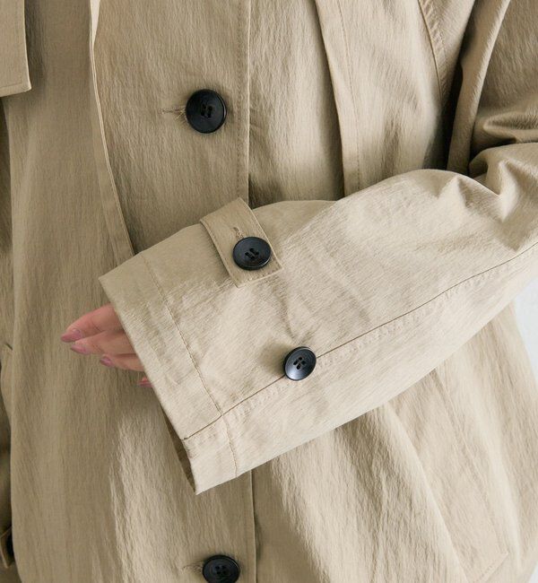  「スタンドカラーミドルトレンチ」|トレンチコート|