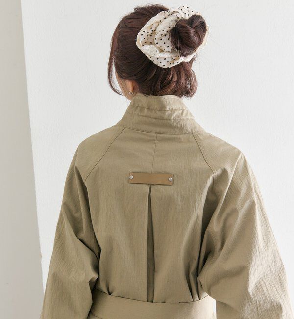  「スタンドカラーミドルトレンチ」|トレンチコート|