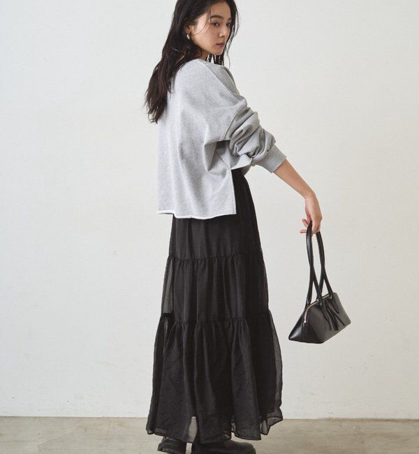  「オーガンジーティアードスカート」|スカート|