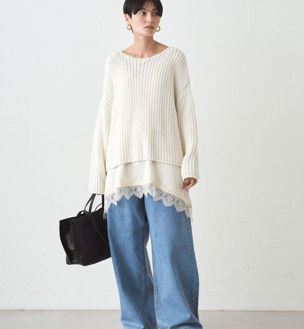  「ワイドデニムパンツ」|デニム|