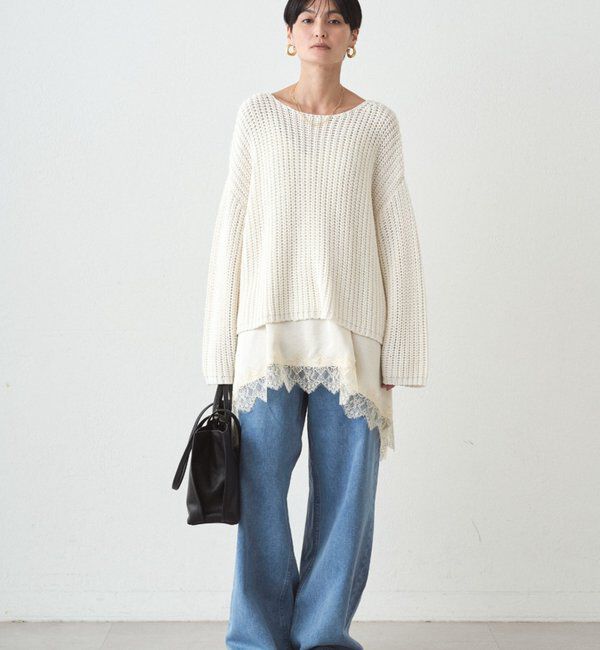  「ワイドデニムパンツ」|デニム|