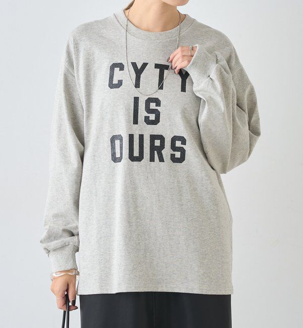  「ロゴロンTEE」|Tシャツ・カットソー|チャコールグレー