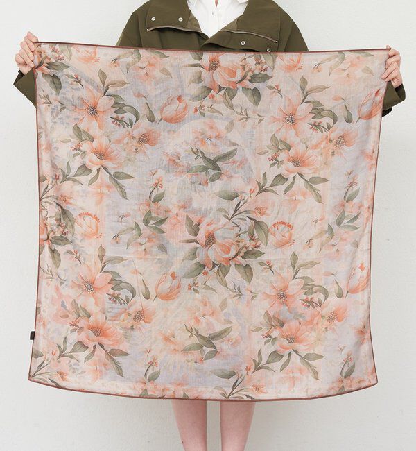  「フラワープリントスカーフ」|バンダナ・スカーフ|