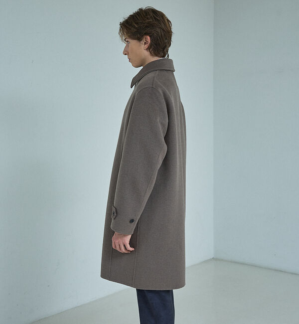 ABAHOUSE「【ON/OFF兼用】ウールモッサ バルカラーコート / ステンカラー」|ステンカラーコート|