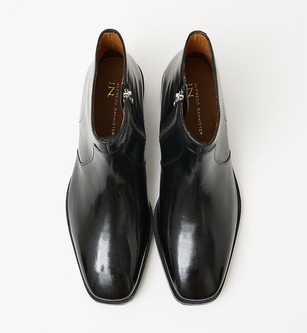 alfredoBANNISTER「スクエア サイドジップ ブーツ」|ショートブーツ|