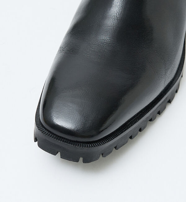 alfredoBANNISTER「スクエア サイドジップ ブーツ」|ショートブーツ|