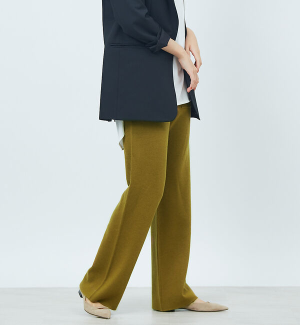 Rouge vif「ポケット付きウール混ニットパンツ」|その他|