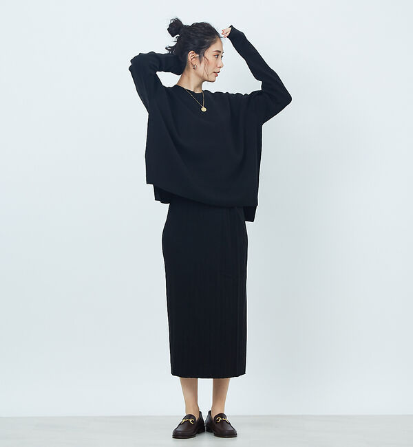 Rouge vif「アシンメトリータイトニットスカート」|スカート|