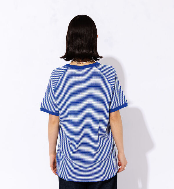 Rouge vif「【FRUIT OF THE LOOM】ボーダーTシャツ / ワッフル / 半袖」|Tシャツ・カットソー|