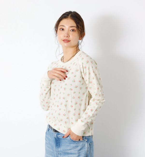 Rouge vif「【JEMORGAN / ジェーイーモーガン】ワッフルラグランロンＴ / パック入」|Tシャツ・カットソー|