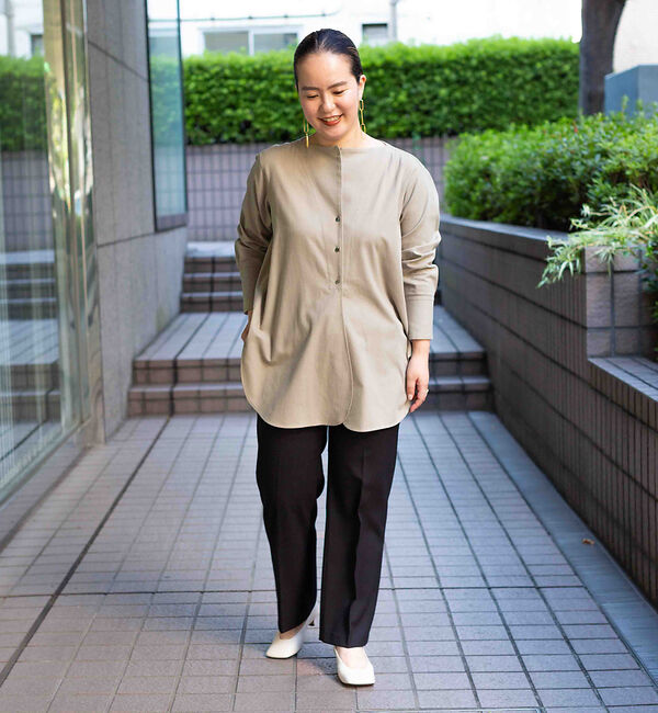 qualite「ブライトサージストレートパンツ(通常丈)」|その他|