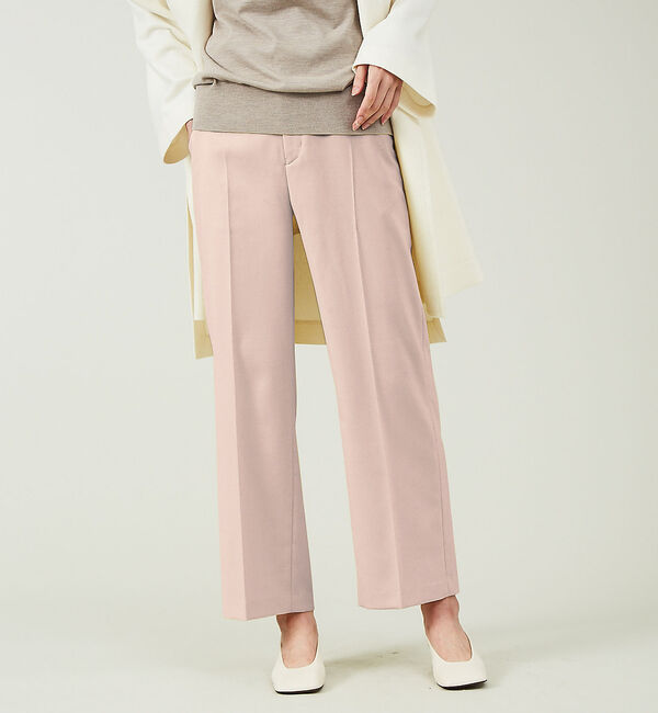 qualite「ブライトサージストレートパンツ(通常丈)」|その他|スモークピンク