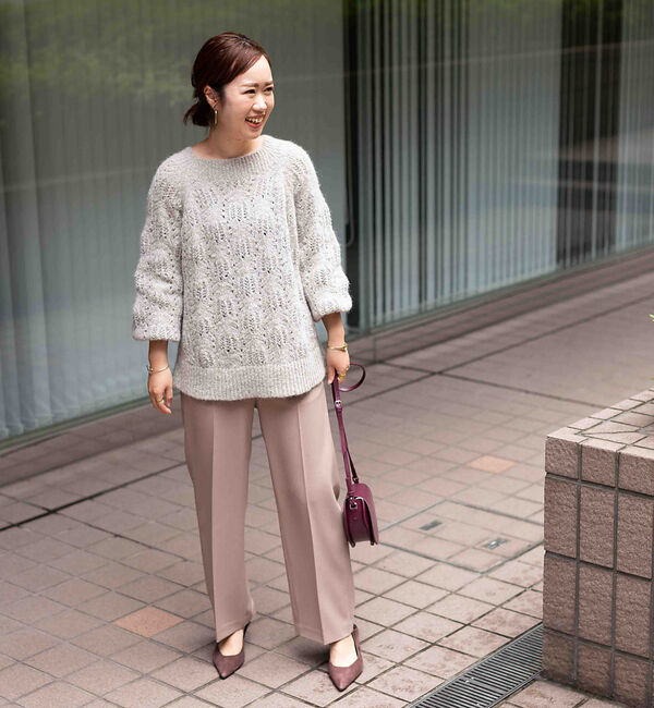 qualite「ブライトサージストレートパンツ(通常丈)」|その他|