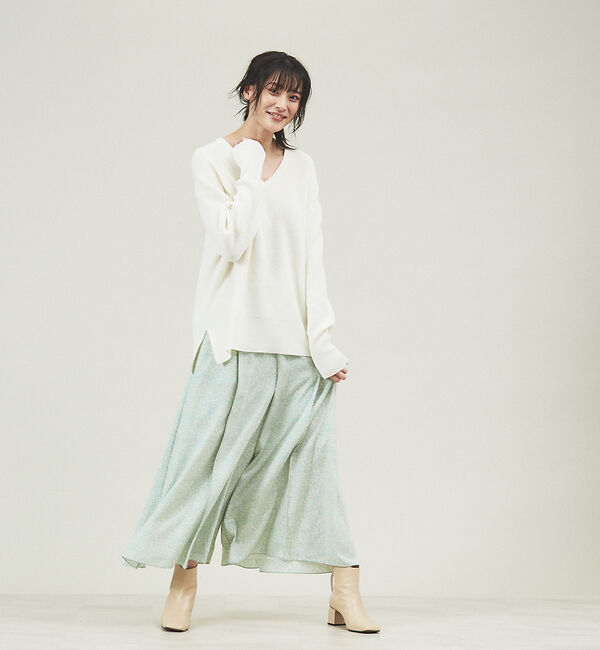 qualite「【WEB・一部店舗限定】マーブルフレアパンツ」|その他|