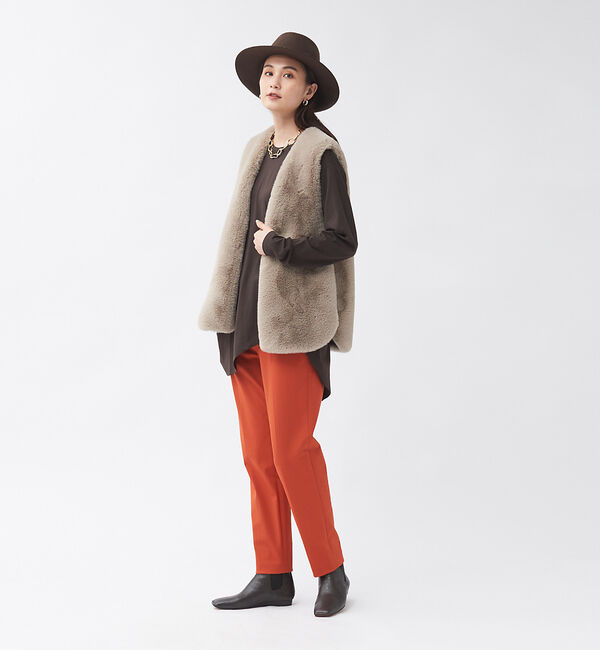 qualite「《2021新色登場》ストレッチシガレットパンツ」|その他|