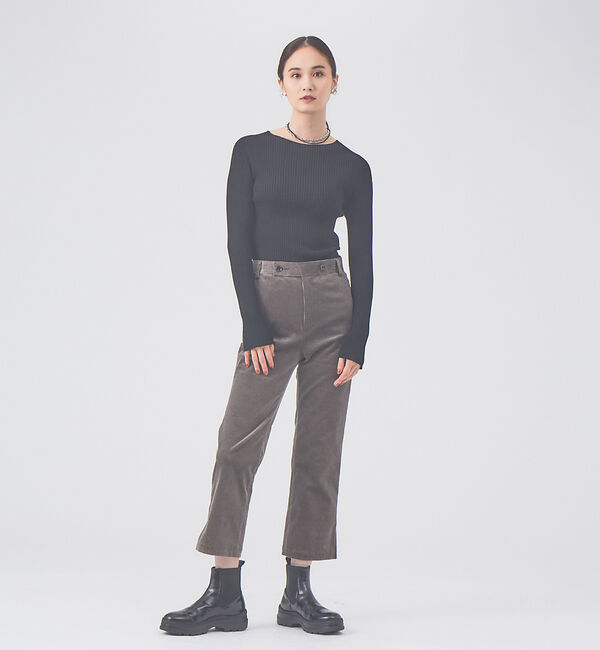 qualite「セミストレートコールパンツ」|その他|