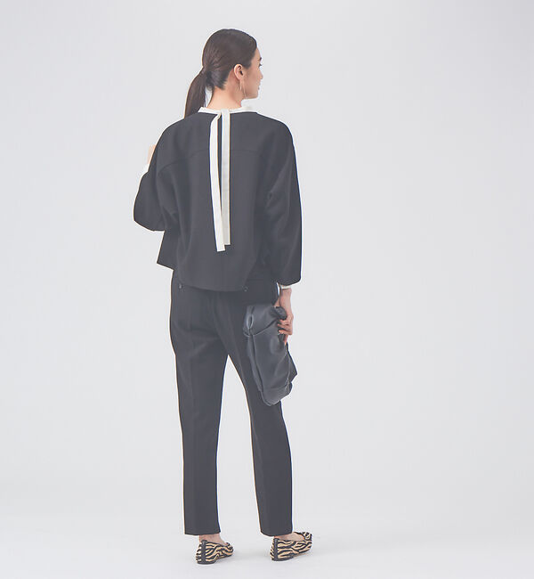 qualite「【新色登場】【セットアップ対応】ダブルクロスハイウエストテーパードパンツ」|その他|