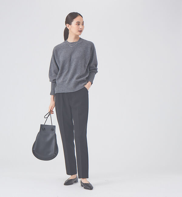 qualite「【新色登場】【セットアップ対応】ダブルクロスハイウエストテーパードパンツ」|その他|